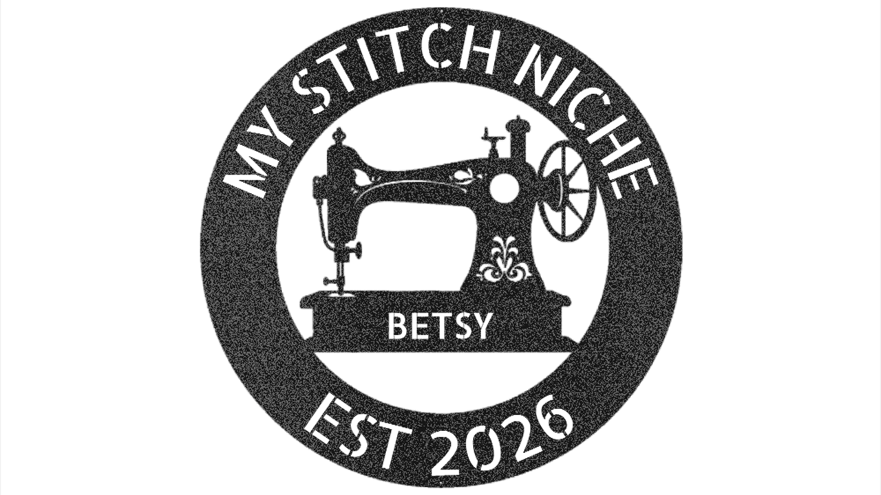 Custom Circular Sewing Machine - Steel Sign