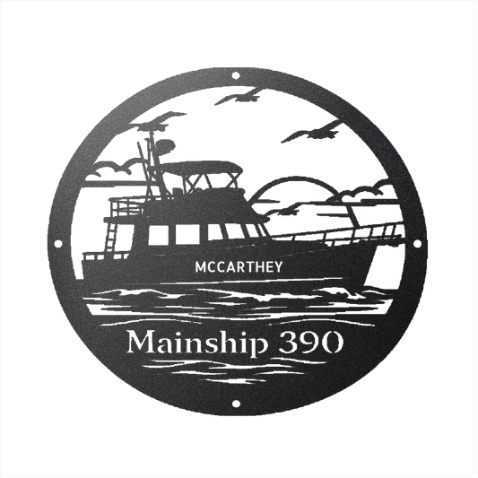 Mainship 390 Coastal Cruiser Personalized Metal Sign
